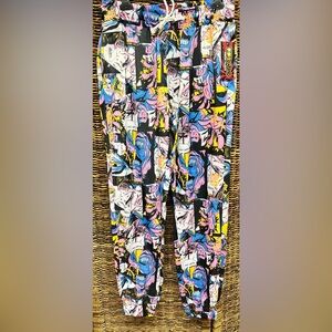 Fresh Prints -‎ Comic Print Joggers- Size: Medium, New with tags